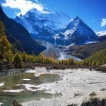 Xiannairi peak in Yading nature reserve Daocheng